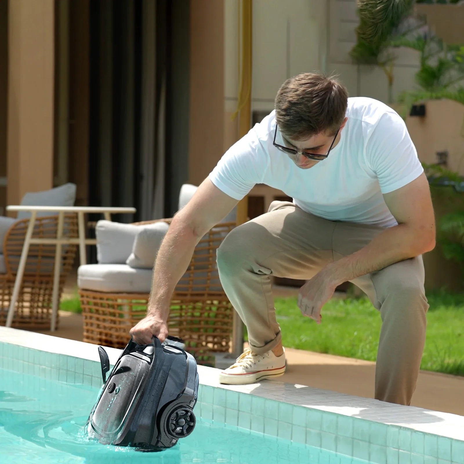 Wybot A1 Cordless Robotic Pool Cleaner Battery Life Test