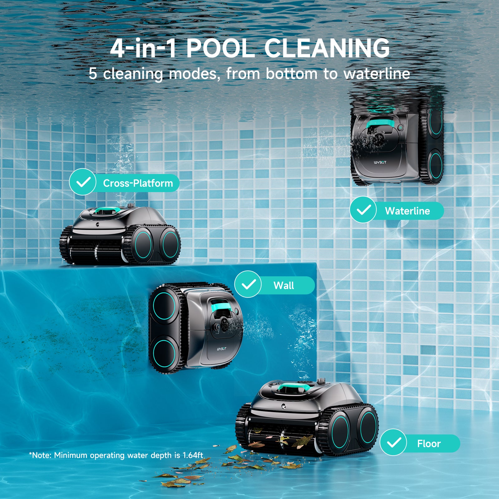Wybot C1 robot piscine petit budget