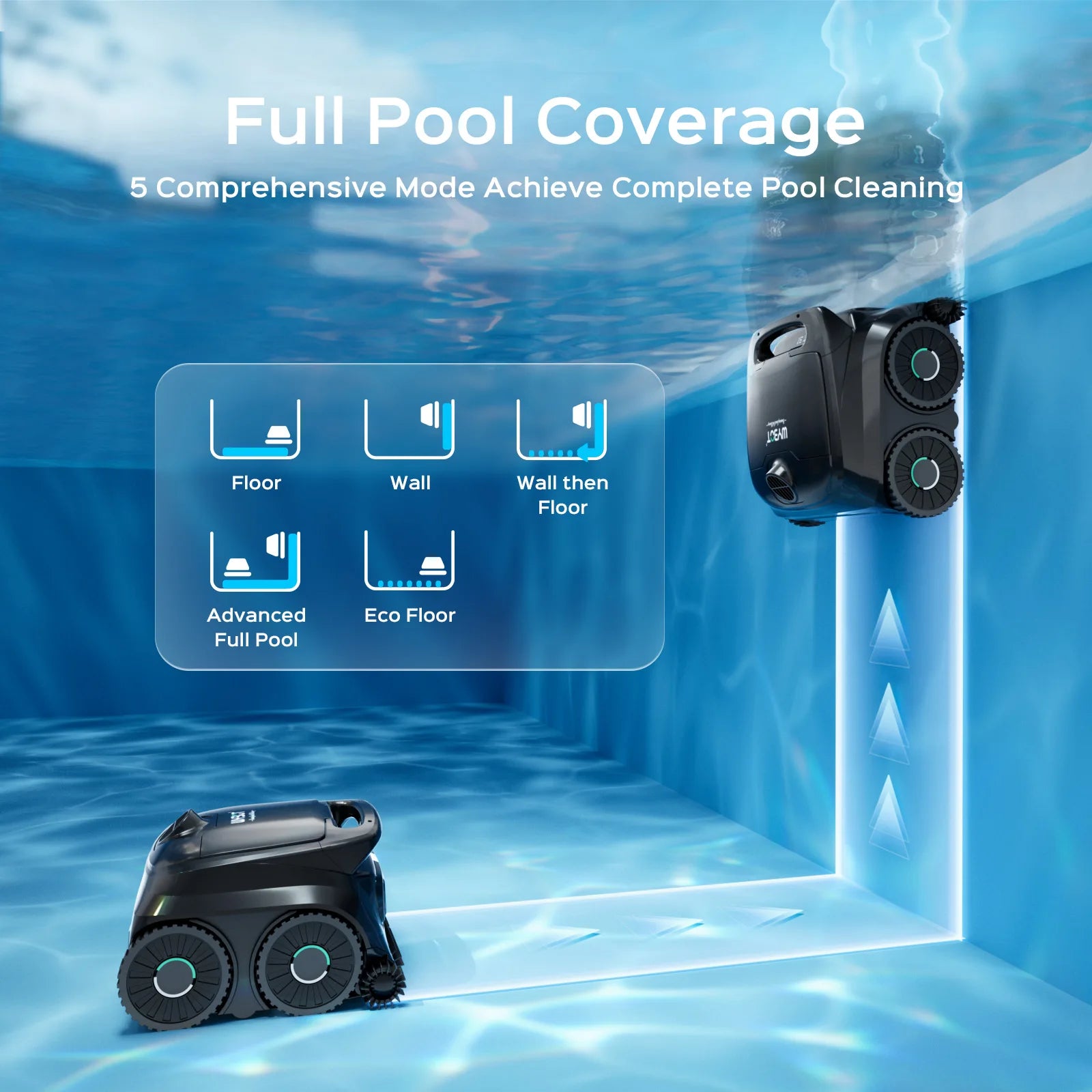 WYBOT B1 Cordless Robotic Pool Cleaner for Above Ground/In-Ground Pool