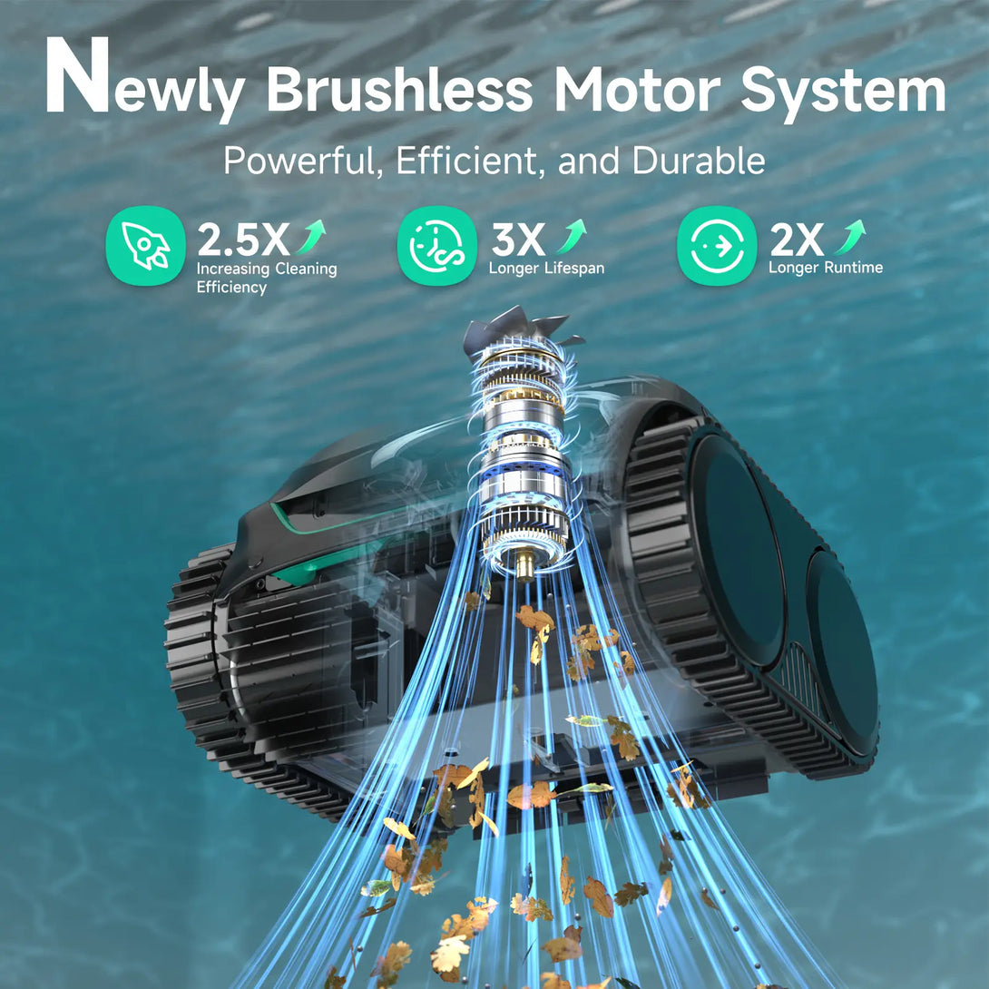 Automatic Pool Control System Wybot C2 Cordless Pool Vacuum for Inground Pools, Robotic Pool Cleaner ...