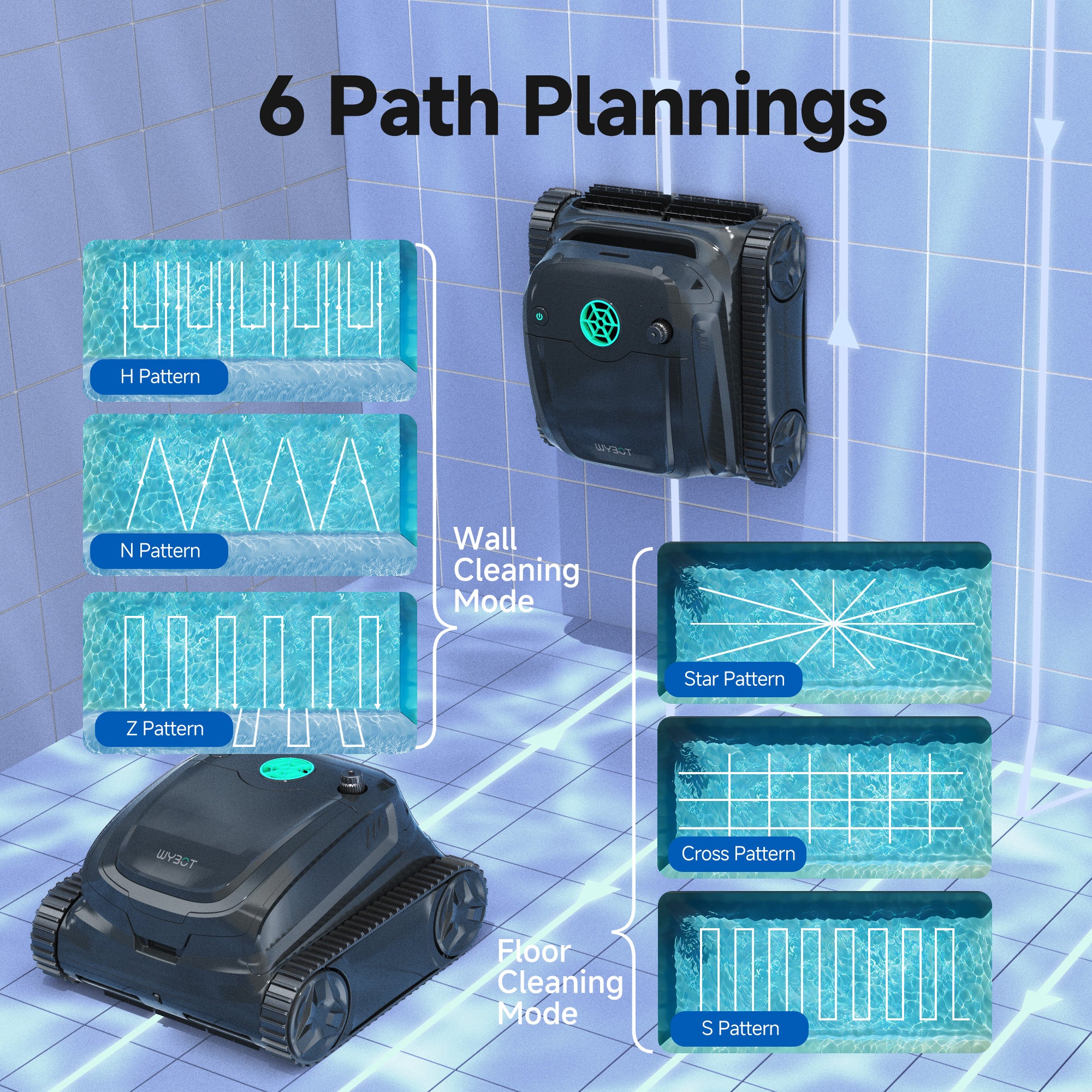 WYBOT S2 High-end Cordless Robotic Pool Cleaner Pre-order