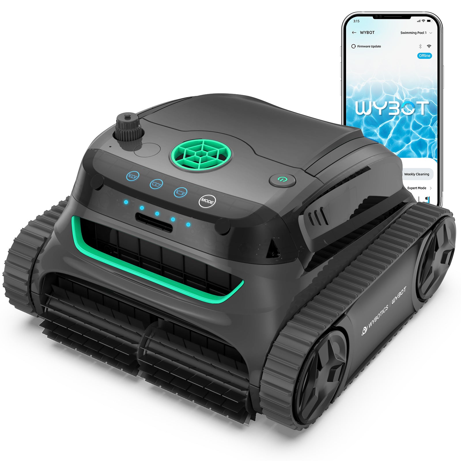 WYBOT S2 High-end Cordless Robotic Pool Cleaner Pre-order