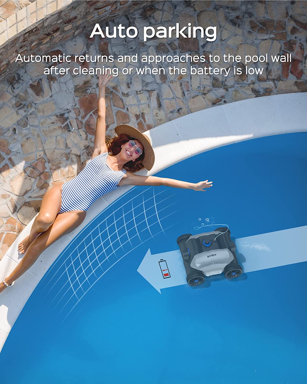 WYBOT Osprey 300 Pro Cordless Robotic Pool Cleaner