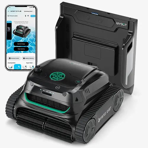 WYBOT S2 Pro with Charging Dock High-end Cordless Robotic Pool Cleaner