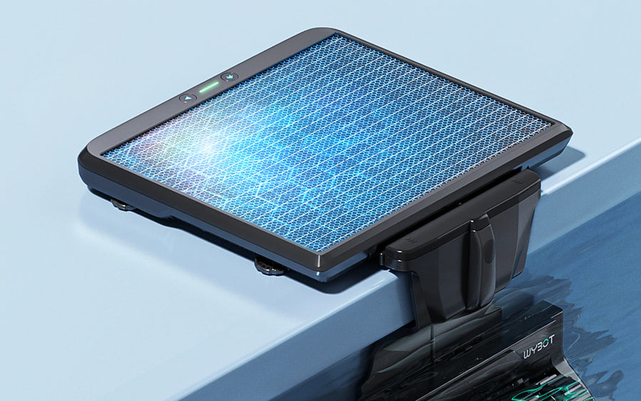 WYBOT S2 SolarVision app and solar panel