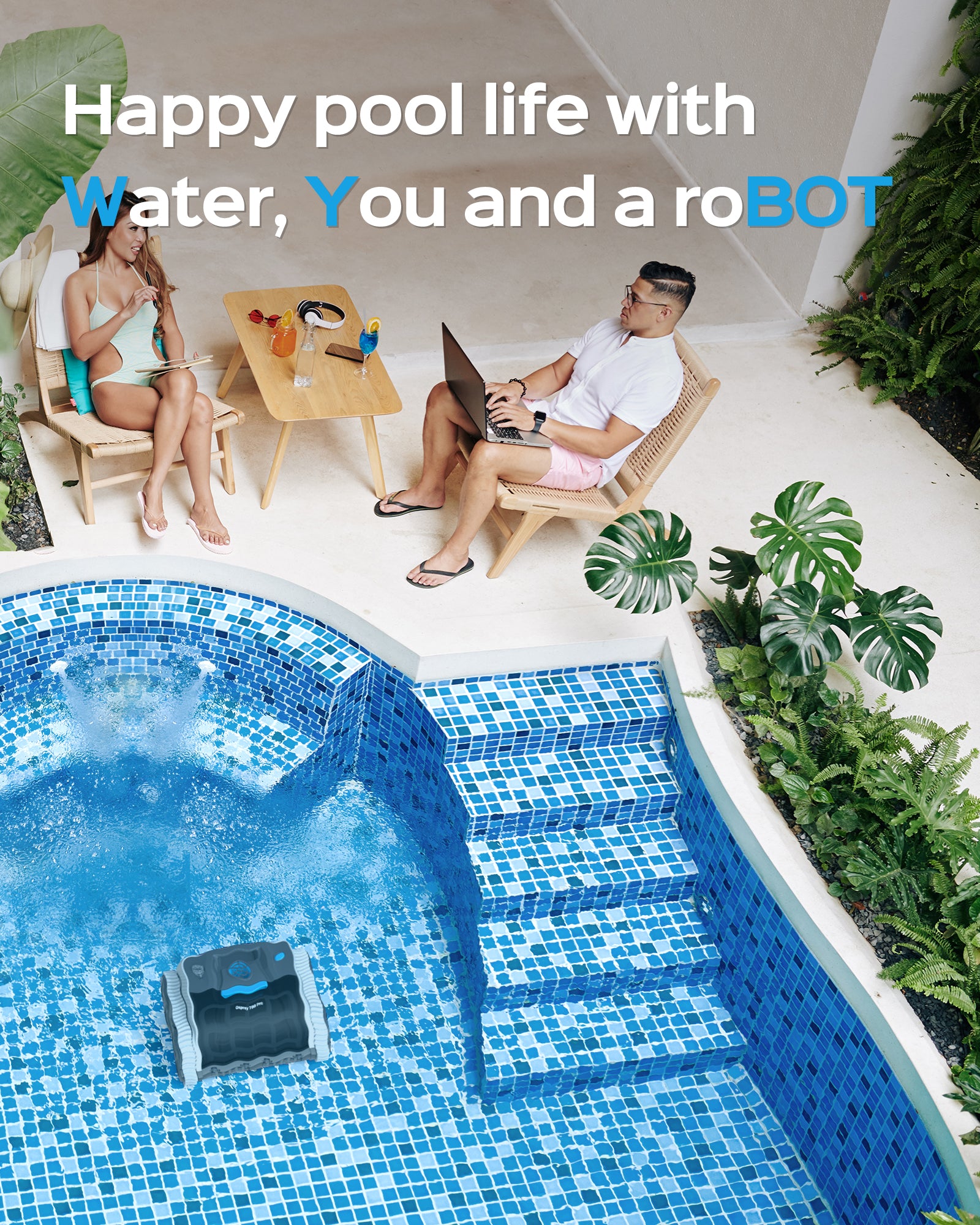 WYBOT Osprey 700 Pro Cordless Robotic Pool Cleaner