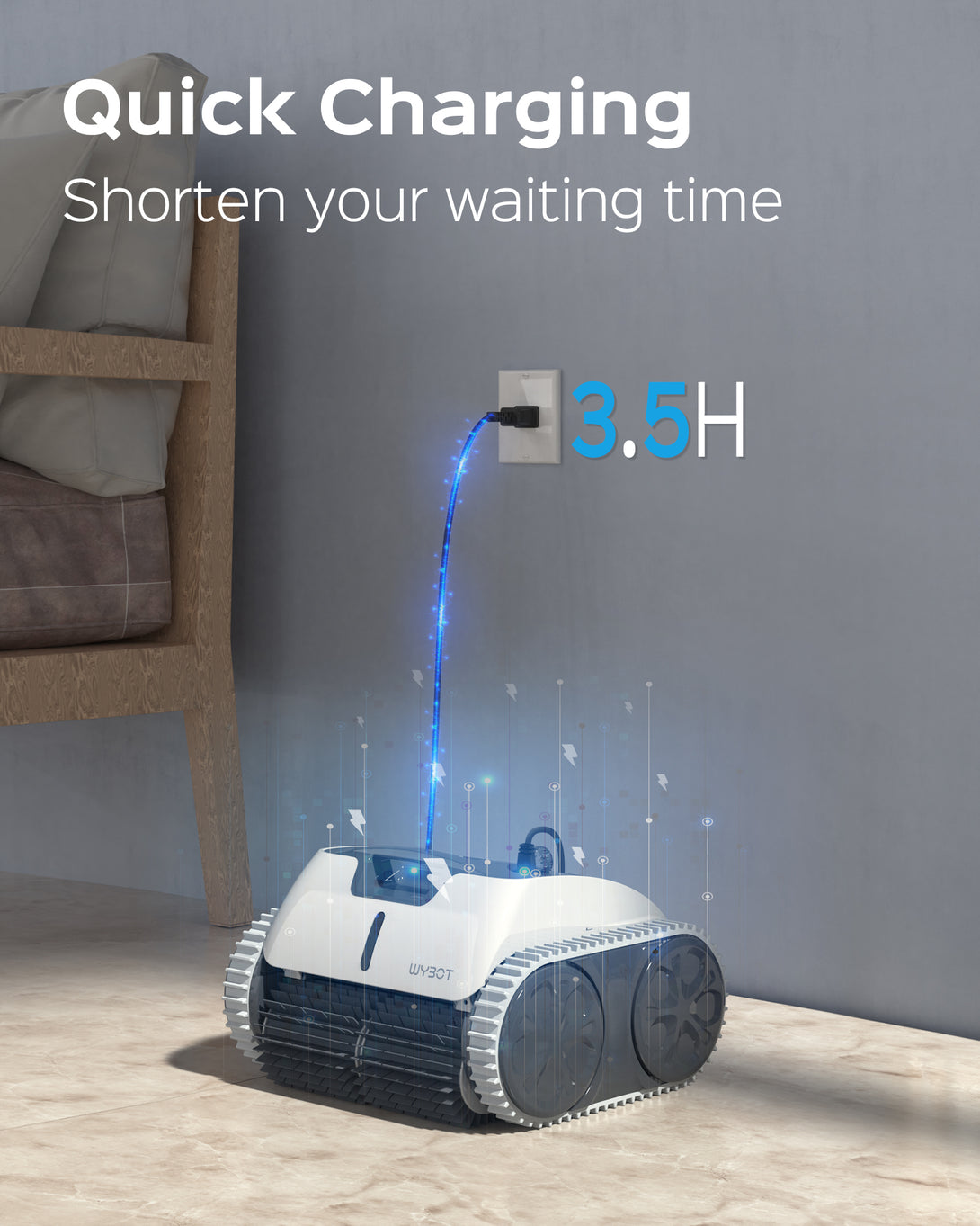 WYBOT Osprey 700 Pro Cordless Robotic Pool Cleaner